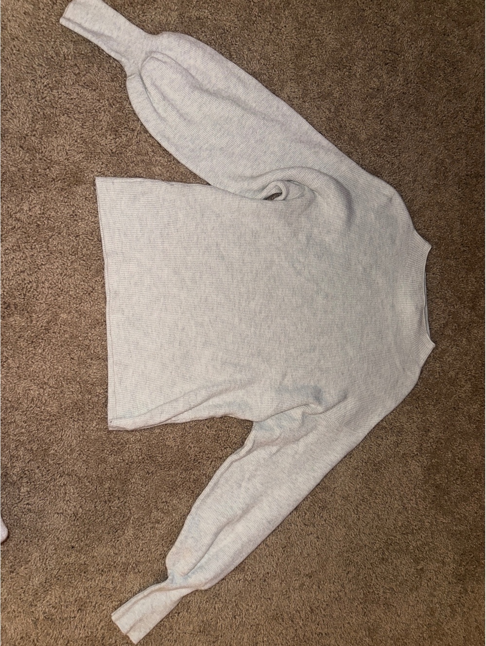 a.n.d new york Medium Light Gray Ribbed Sweater